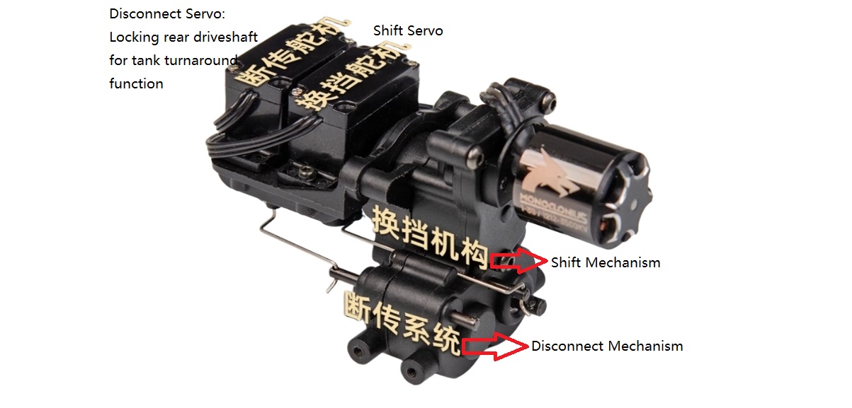 UDIRC-UCX1801-Pro-High-Speed-RC-Car-Parts-Gearbox