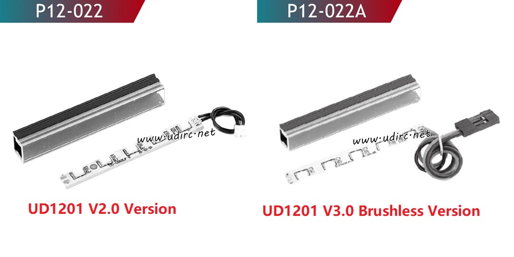 UDIRC UD1201 1201 Pro RC Car Parts Front LED Light Comparison
