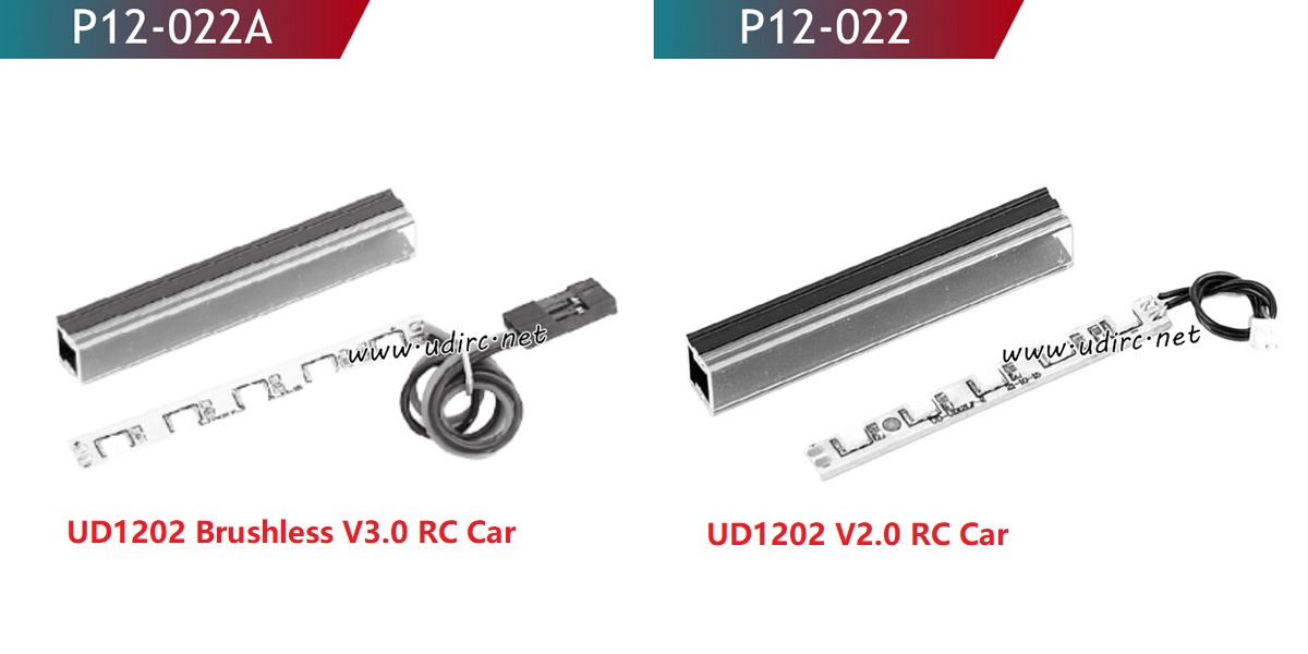 UDIRC UD1202 1202 Pro RC Car Parts Front LED Light Comparison