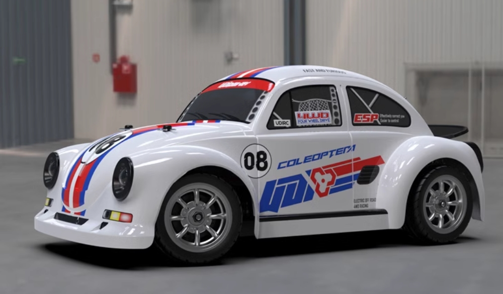 UDIRC UD1608 High Speed Remote Control Drift Car White Display